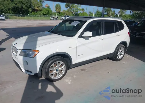 2013 BMW X3 xDrive28I z USA, uszkodzony, nr VIN 5UXWX9C55D0A29096